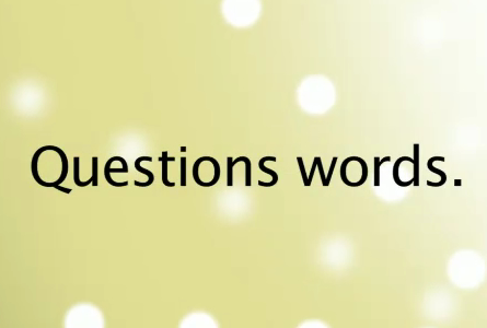 Grammar-Questions-words